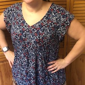 Prescott NY Deirdre short sleeve tie back top